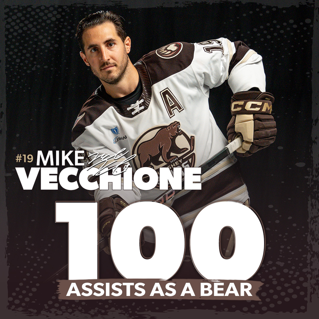 Mike Vecchione picks up his 100th apple in the Chocolate and White on Dubé's empty netter at the close of the game tonight. Congrats, Veccs!