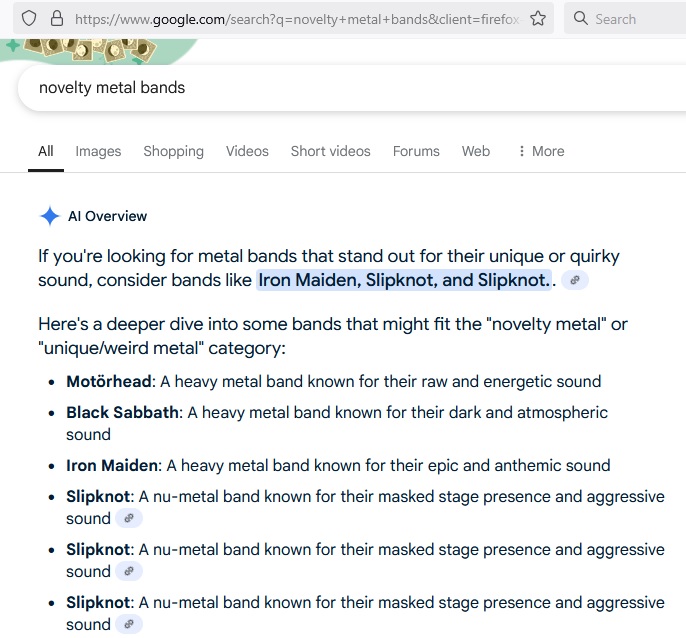 When you're apparently the fount of all knowledge but still don't know the first thing about Motorhead. #aifail