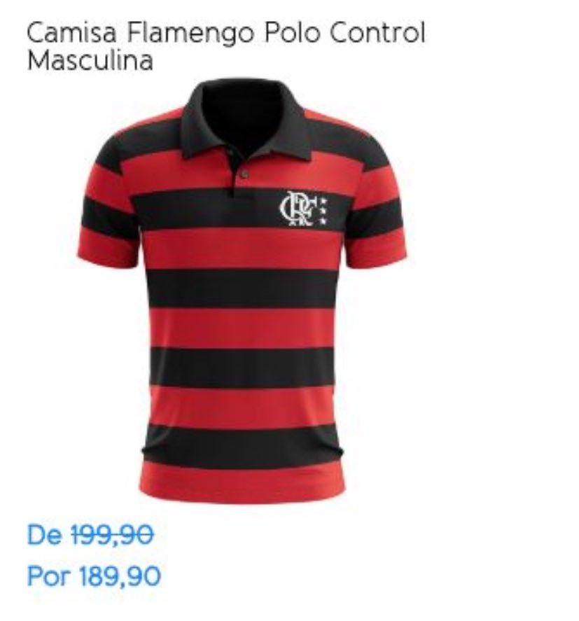 *Camisa Flamengo Polo Control Masculina *

De ~199,90~
Por 189,90

👉esocomprar.com.br/oferta?id=136