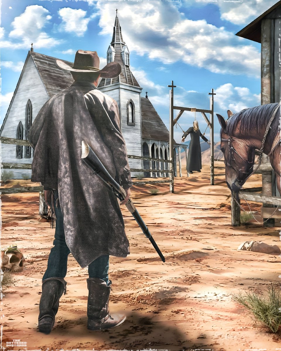 I'm a huge fan of Mark Maggiori's art. I love his western scenes &amp; always wanted to do a wild west type graphic. I've had this sitting for a few weeks &amp; decided to get it finished today.

Welcome To The Plains (which is the title to a cool Wyatt Flores song)