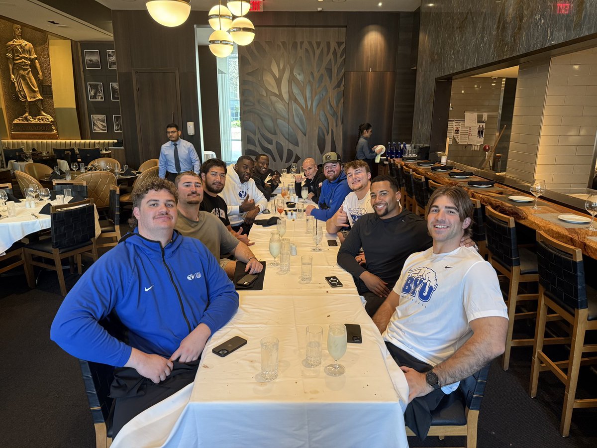 So proud of these dudes they repped themselves, their families and BYU well today.  Can’t wait for the rest of our guys to perform tomorrow!  Family first last and always!  Go COUGS!