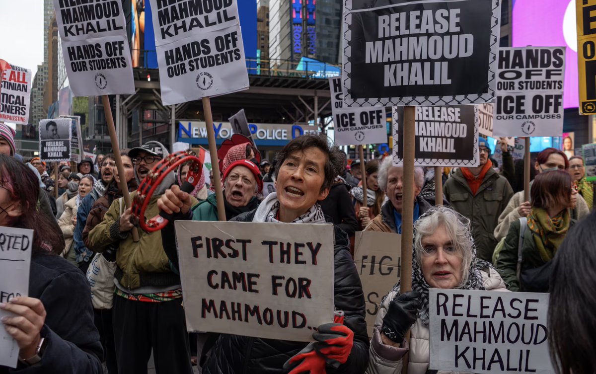 The arrest of Mahmoud Khalil "is part of a very deliberate attempt to marginalize and punish political undesirables on one hand, and on the second hand to subordinate the university to a broader political agenda" – <a href="/DavidNMyersUCLA/">David N Myers</a> on <a href="/thenation/">The Nation</a> podcast bit.ly/41KTQca