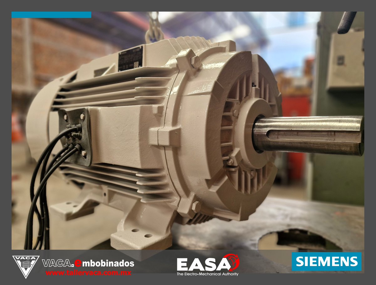 EmbobinadosVaca's tweet photo. Reparacion, mantenimiento y Bobinado de Motores Electricos industriales en baja y media tension @Siemens  @siemensmx #motoreselectricos #manufactura #ingenieria #vacaembobinados #siemens #industriamexicana #easa https://t.co/LhZx3tZbGz