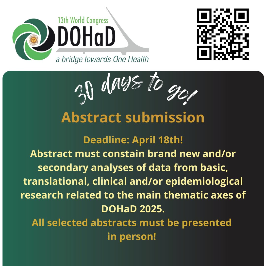 Abstract submission 
<a href="/LA_DOHaD/">Latin American DOHaD Regional Society</a> <a href="/USDOHaD/">US DOHaD</a> <a href="/BrasilDohad/">DOHaD Brasil</a>
<a href="/DOHaD_Colombia/">DOHaDColombia</a> <a href="/Dohadcanada/">DOHaD CANADA</a> <a href="/DOHaDChile/">DOHaDChile</a> <a href="/DOHaD_AR/">DOHaD Argentina</a> <a href="/DOHaDAfrica/">DOHaDAfrica</a> <a href="/DohaDa/">Doha</a> <a href="/ANZDOHaD/">DOHaD Society of ANZ</a>