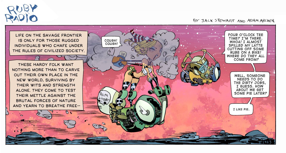 AdamArcherArt's tweet image. newest #RubyRadio comic strip 📻⚡️

Penned by author  @jack_stewart