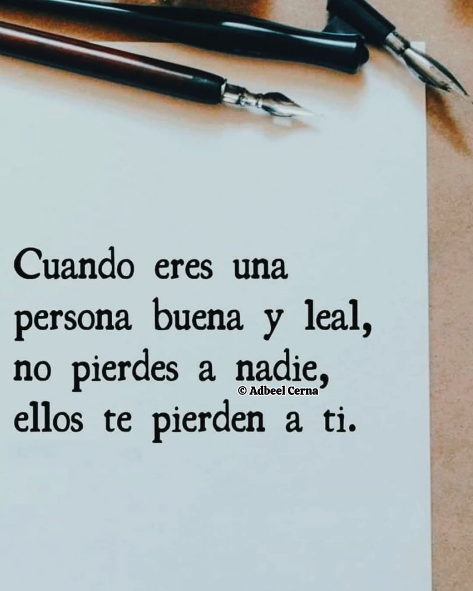 Cuando eres…