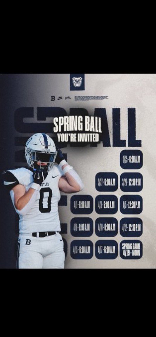 Grayden Schirmer (@schirmergrayden) on Twitter photo Thanks <a href="/CoachJConnolly/">Jack Connolly</a> for the Spring Ball Invite! Excited to get on campus and learn more about the program on April 19th! <a href="/coachklynch/">Kevin Lynch</a> <a href="/ButlerUFootball/">Butler Football</a> <a href="/CoachLickert/">Stephen Lickert</a> <a href="/TBredsFB/">NewCath Football</a> Thanks <a href="/CoachJConnolly/">Jack Connolly</a> for the Spring Ball Invite! Excited to get on campus and learn more about the program on April 19th! <a href="/coachklynch/">Kevin Lynch</a> <a href="/ButlerUFootball/">Butler Football</a> <a href="/CoachLickert/">Stephen Lickert</a> <a href="/TBredsFB/">NewCath Football</a>