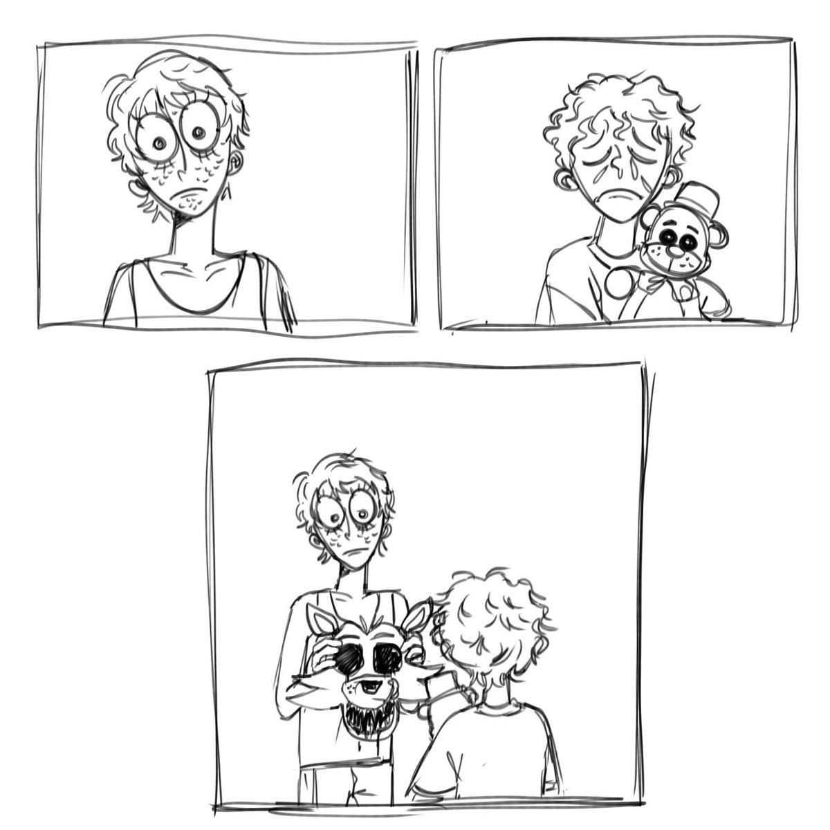 pucaicecream's tweet photo. Siblings #fnaf #michaelafton #evanafton #biteof83 https://t.co/lbRotaXsgi