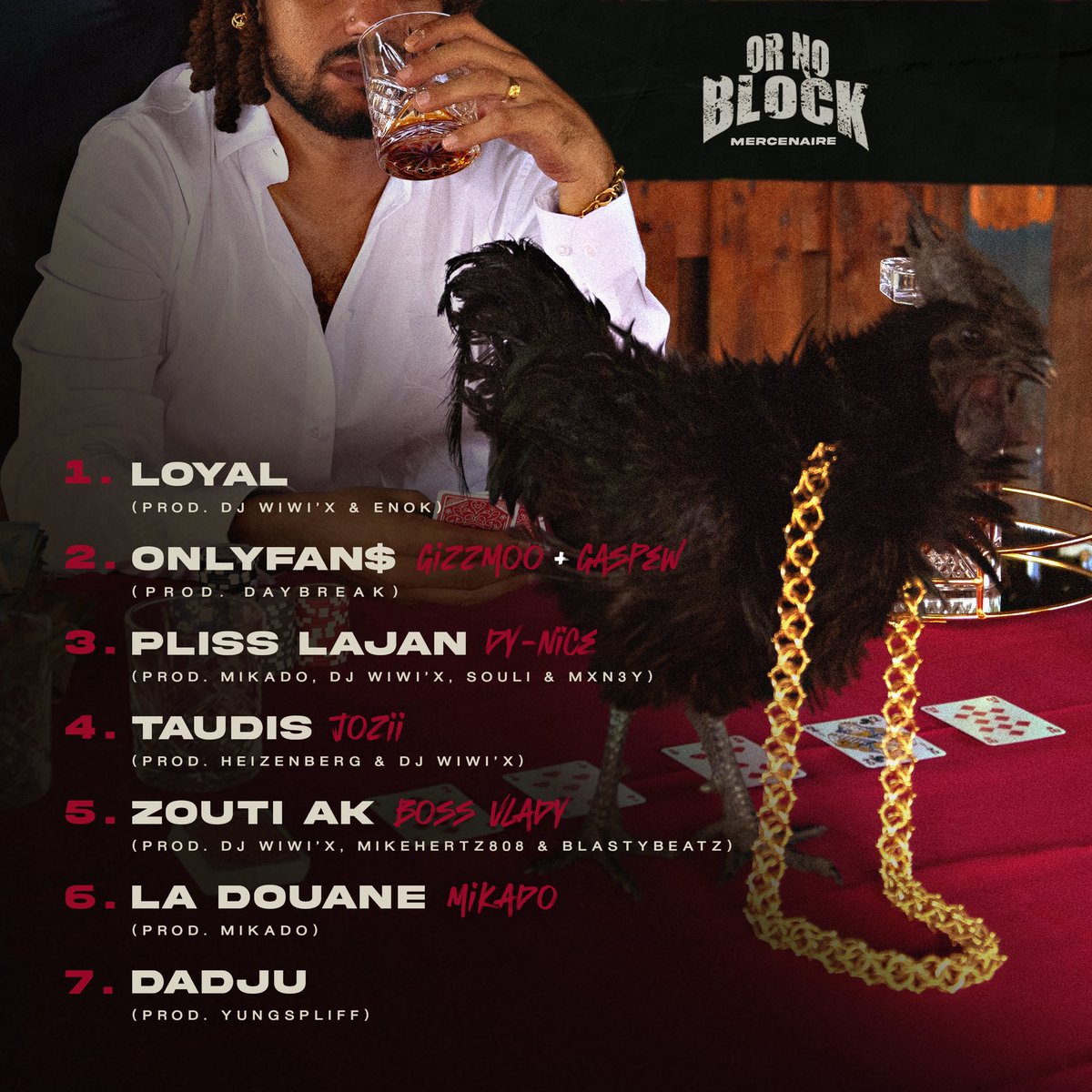 « OR NO BLOCK » 🎰
Mon nouvel EP disponible le 21/03 🎮🧊🏴‍☠️