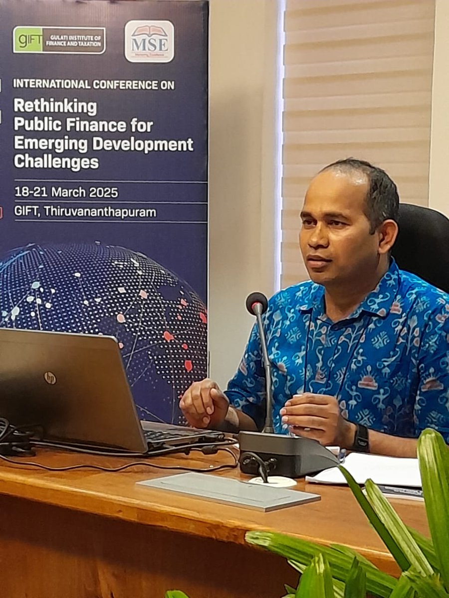 dinesh99_ssf's tweet photo. Thrilled to present my research at 2025 GIFT -MSE Conference! Explored #PEFA &amp; #PEF reforms’ impact on budget reliability with SEM. Supports fiscal consolidation. Grateful for the feedback from esteemed colleagues! #PublicFinance #Econ
@nipfp_org_in, @gIFT_res_in, @MSEChennai https://t.co/PP8q0O1dxE