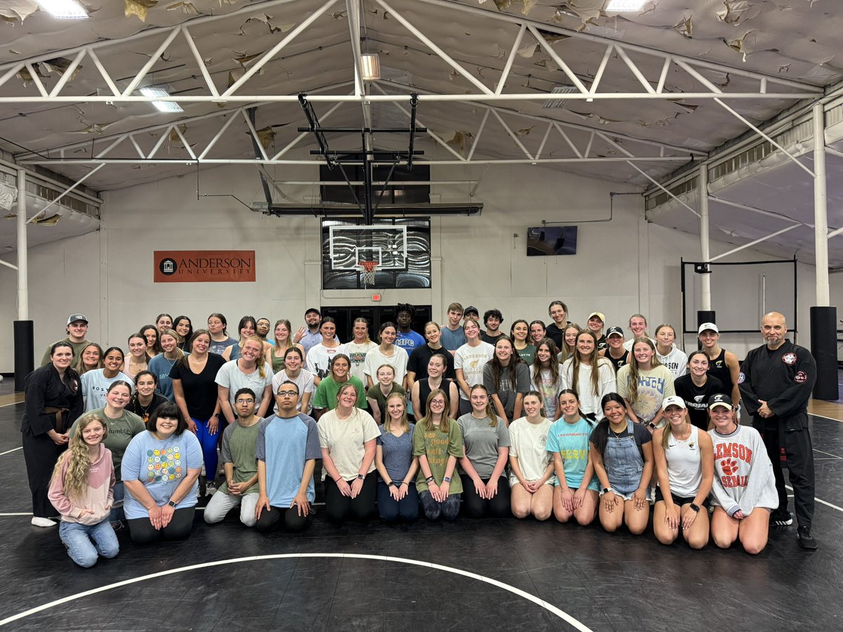 I had a great time teaching these <a href="/AndersonUnivSC/">Anderson University</a> students some basic self defense techniques!
