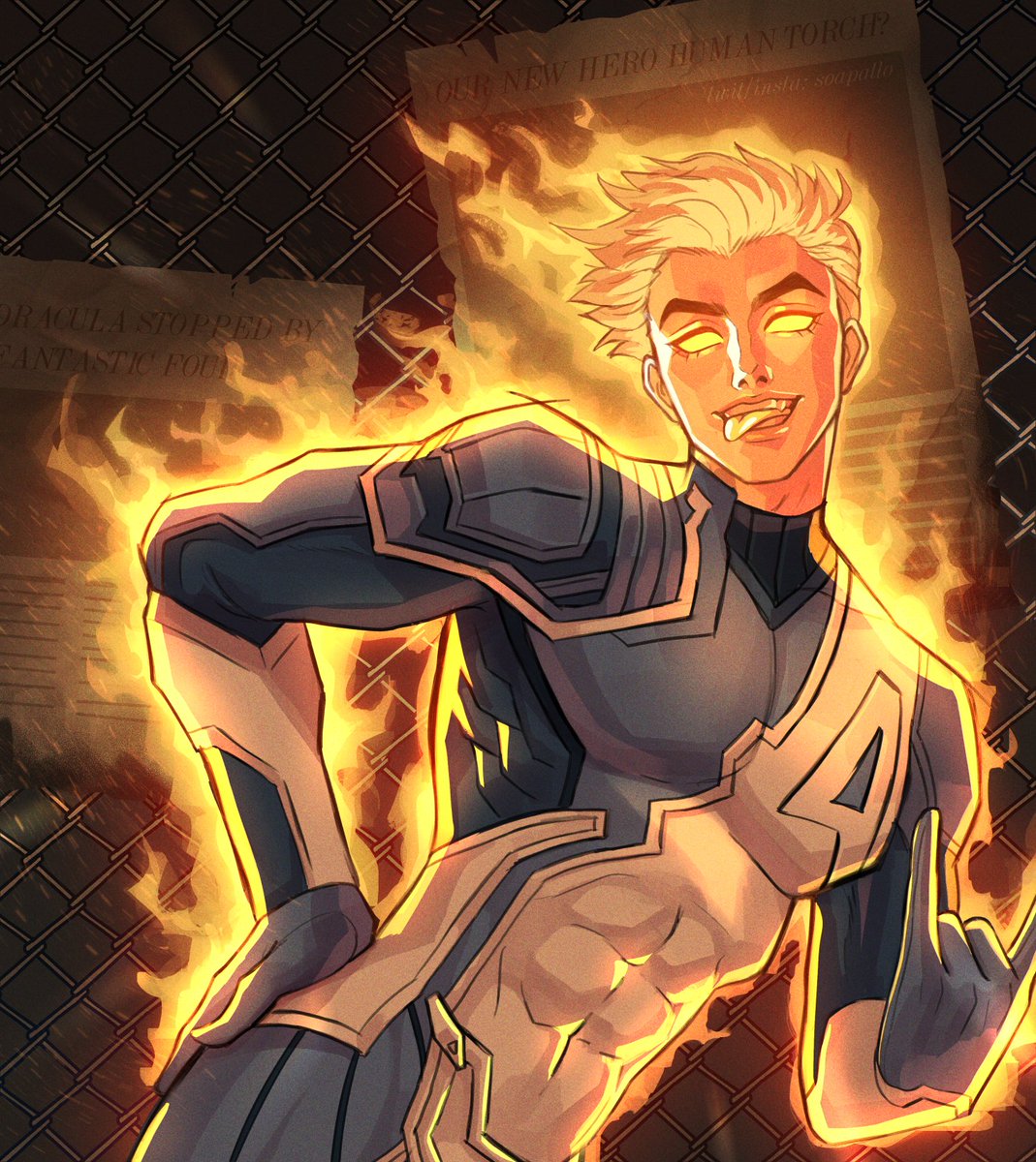 i'm bright like a star! #MarvelRivalsfanart #marvelrivals #humantorch