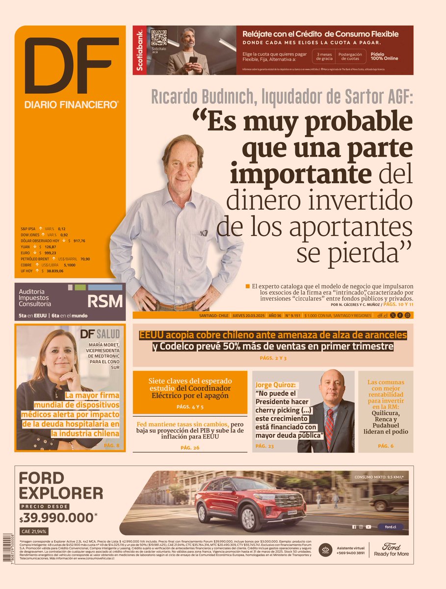 DFinanciero's tweet photo. Portada de 20 de marzo. Versión digital completa disponible para suscriptores DF Full https://t.co/e1u2eeWM3N