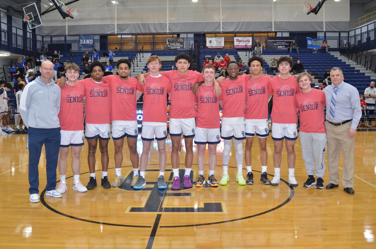 OEWolvesbball's tweet photo. Loved celebrating these guys tonight!  Will definitely miss this senior group.  Thank you! https://t.co/FiFOzvLCQj