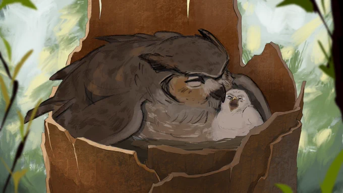  Oh, I love that photo! I thought he was sad because he was the last one in the nest  
