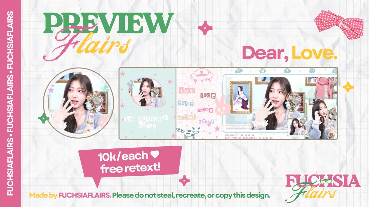 fakta's tweet image. HELP REPOST! 🐠🫧🎀

hAAAi, aku ada layout ready stock cute girly: KARINA, NINGNING, CARMEN, STELLA ♥︎

💸 10k/each (free retext)
💌 bisa by request harga sama

yUUkK, kalau minat boleh DM aja yaa! 🍅🤍
#zonauang