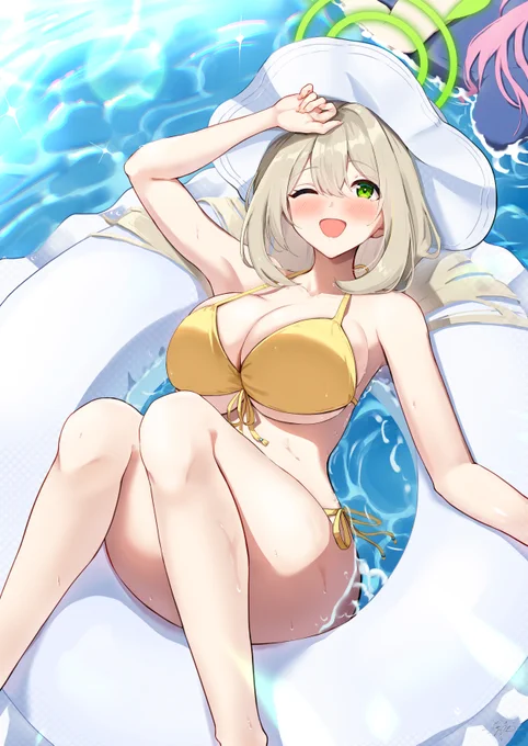 そろそろ夏だから水着ノノミ投稿するか… #ブルアカ 