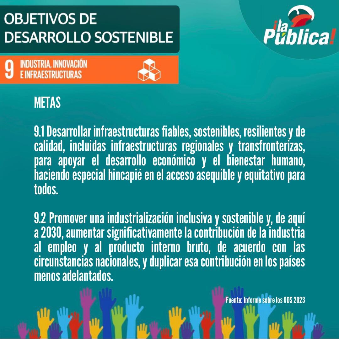 LaPublicaBO's tweet photo. #ODS9 
Conoce las metas de este ODS. ⬇️ https://t.co/12JlNpsuMP