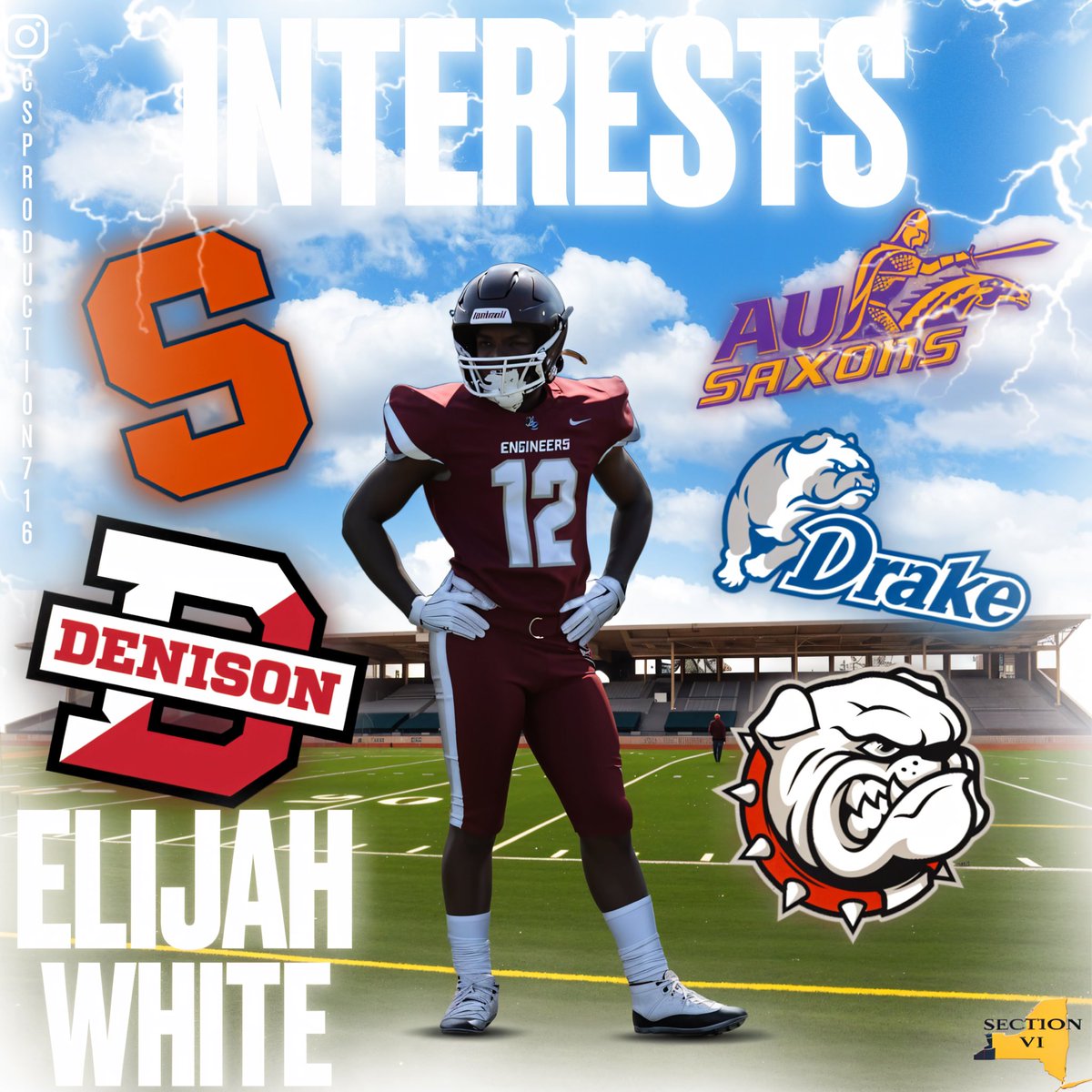 Elijah White (@elijah_white08) on Twitter photo Grateful and Blessed!!! Thanks to all 5 of these colleges for reaching out and inviting me.
<a href="/CoachL369/">Coach Larry</a> <a href="/CoachHefNCSA/">CoachHefNCSA</a> <a href="/HTfootball2023/">B.I.L.D. T.E.C.H Football</a> <a href="/BILDTECHCOACH/">Harris Micah</a> <a href="/ncsa/">NCSA College Recruiting</a> <a href="/PrepRedzoneNY/">Prep Redzone New York</a> <a href="/TheJuiceOnline/">Syracuse On SI | The Juice Online</a> Grateful and Blessed!!! Thanks to all 5 of these colleges for reaching out and inviting me.
<a href="/CoachL369/">Coach Larry</a> <a href="/CoachHefNCSA/">CoachHefNCSA</a> <a href="/HTfootball2023/">B.I.L.D. T.E.C.H Football</a> <a href="/BILDTECHCOACH/">Harris Micah</a> <a href="/ncsa/">NCSA College Recruiting</a> <a href="/PrepRedzoneNY/">Prep Redzone New York</a> <a href="/TheJuiceOnline/">Syracuse On SI | The Juice Online</a>