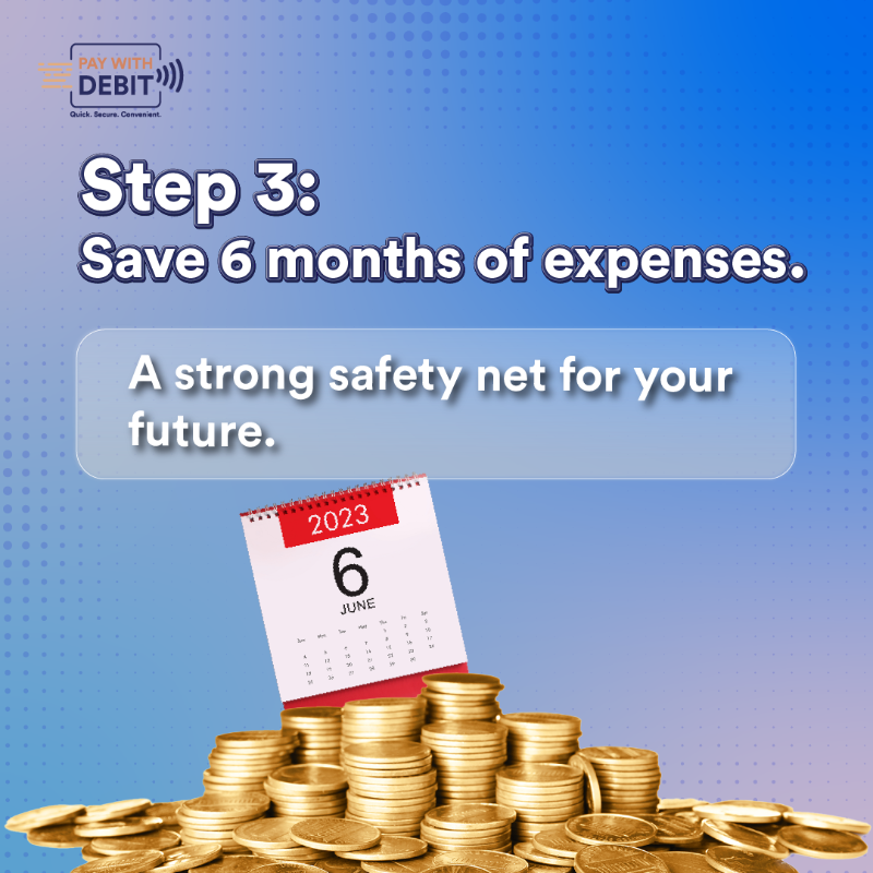 PayWithDebit's tweet photo. Building an emergency fund doesn't happen overnight, but the 1-3-6 framework makes it simple and achievable!
#PayWithDebit #TapCheckGo ๐ณ #emergencyfund