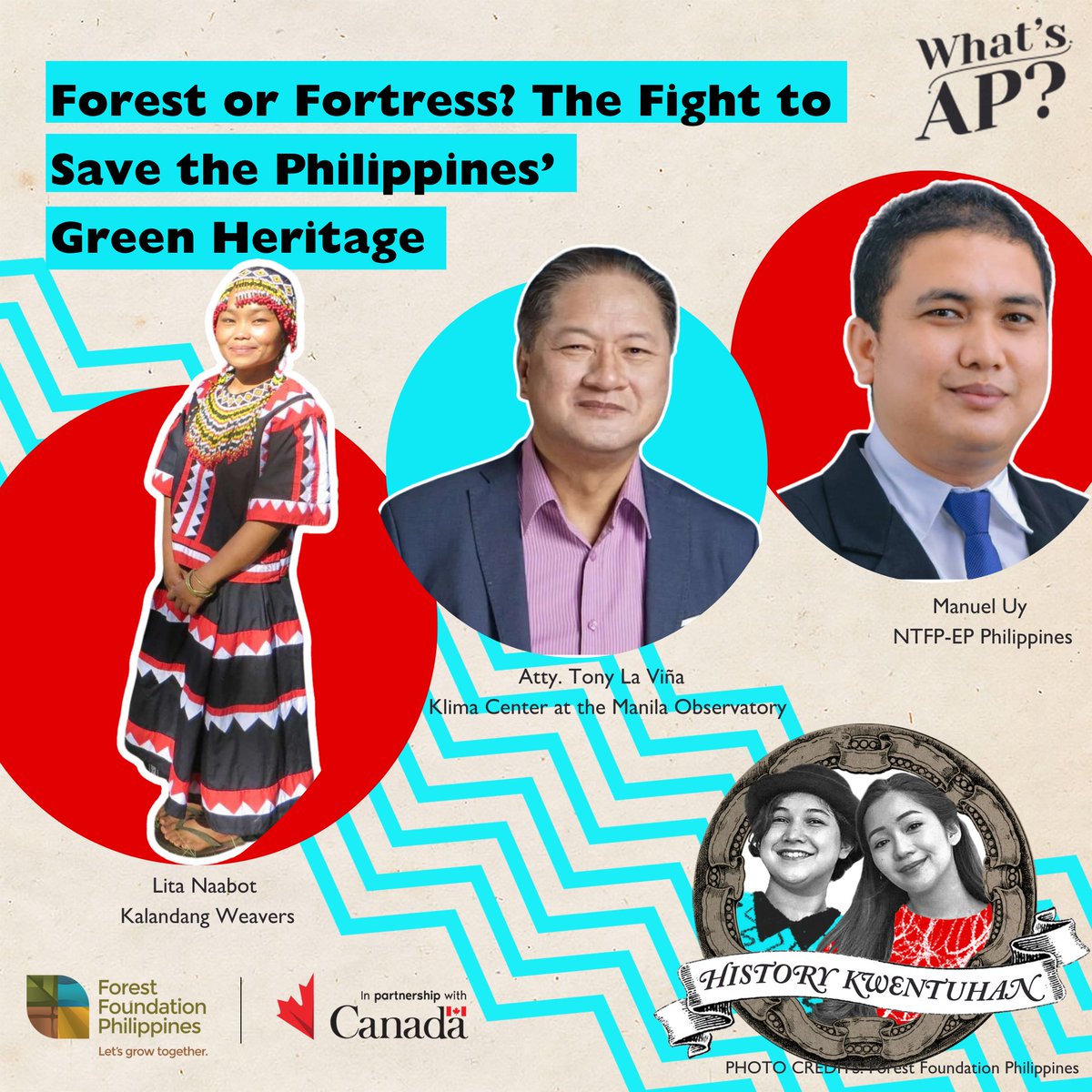 🌳 Forest or Fortress? 🌆

Do we want a fortress world of concrete or a forest world of balance? In What’s AP? w/ Forest Foundation, we trace PH forests' history &amp; how Nature-based Solutions (NbS) can restore them. 

Tune in &amp; take action! bit.ly/4ktA25E