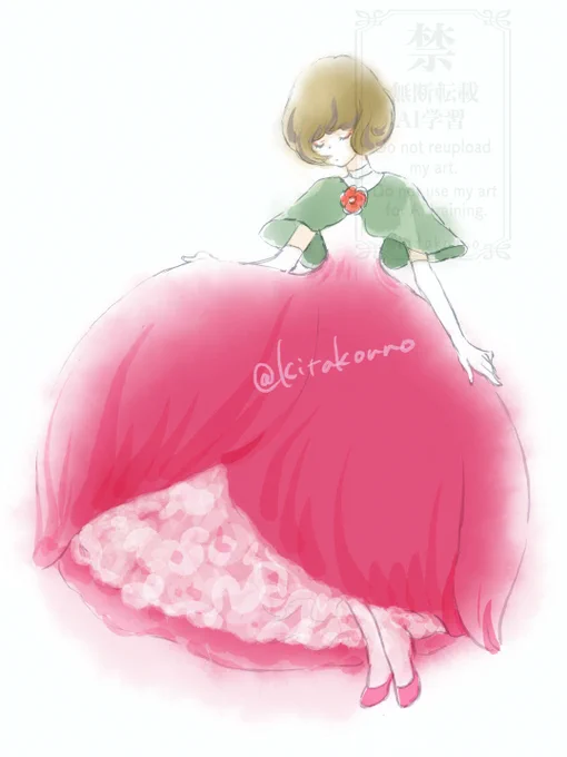 卜伴椿のドレス 