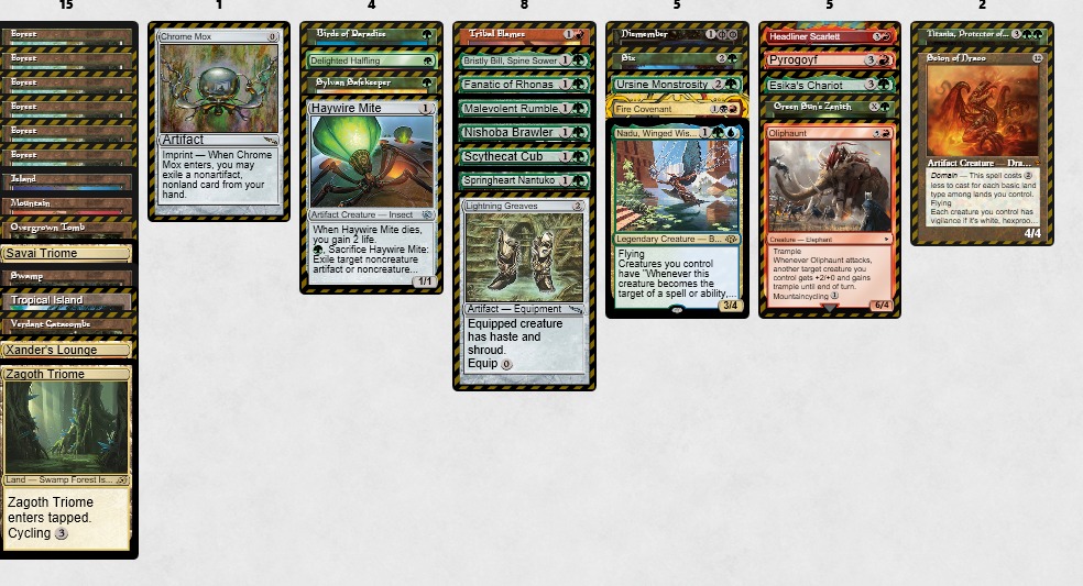 Won another 64 player draft this evening. Have played 6 of these drafts now and lost R1 in 3 of them but won 2 and came 2nd in another. First draft was obviously absurd with all the power (UW deck). Second draft I like how I drafted but the build was a bit off (Domain).