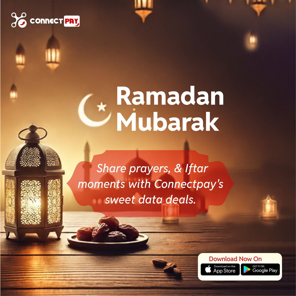 ConnectPay_hq's tweet photo. So many connections to make this season..💭🥰

Share prayers &amp; Iftar moments with Connectpay's sweet data deals.🤲😍

To explore 200+ Data Packages suited for you,
👉 Download the CONNECTPAY app NOW👈

#RamadanMubarak  EL-ROI #NSPPDIS5 Wike Rivers Lagos National Assembly Portable https://t.co/iAVj3xVDpT