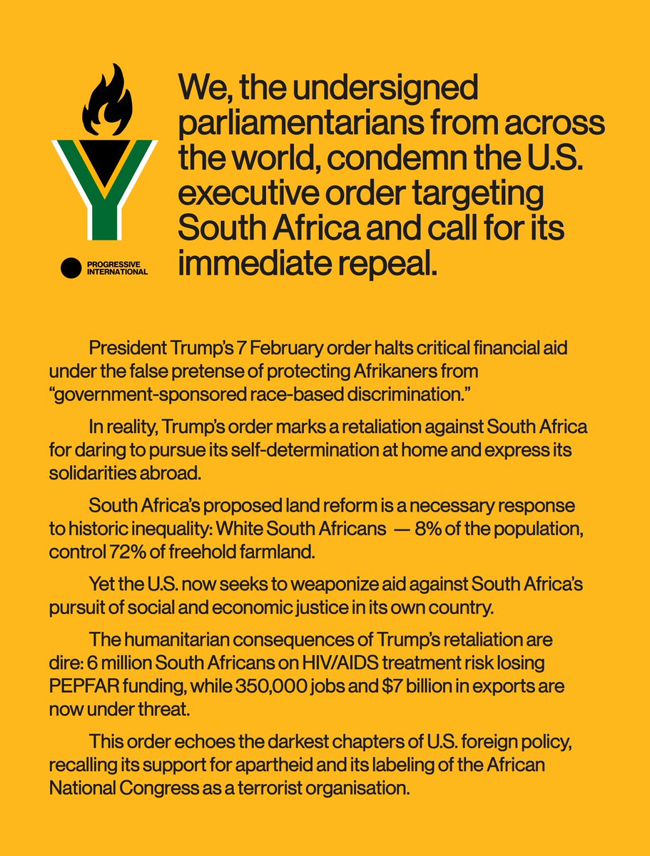 Progressive International tweet media