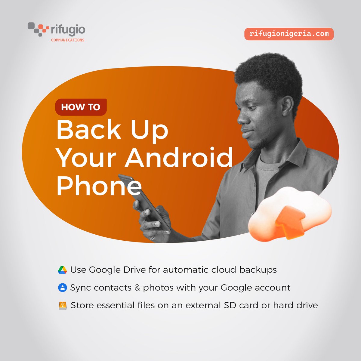 RifugioNigeria's tweet image. Losing important data is never fun. Keep your files safe by backing up your phone. 

Have you backed up your phone recently? 
#AndroidTips #rifugio #phonestore #phonestoreinlagos #phonestoreinabuja #phonestoreinibadan