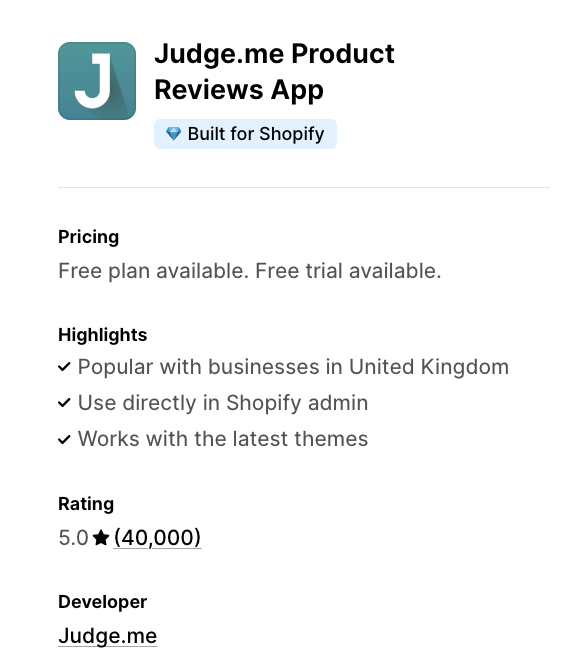 Judge.me offers unlimited photos &amp; video review for free &amp; 24/7 chat support.
It is available for a price of  $15/month for it's most advanced features.

👉Since <a href="/judgeme_reviews/">Judge.me ⭐️</a> just crossed half a million installs, when are you availing?