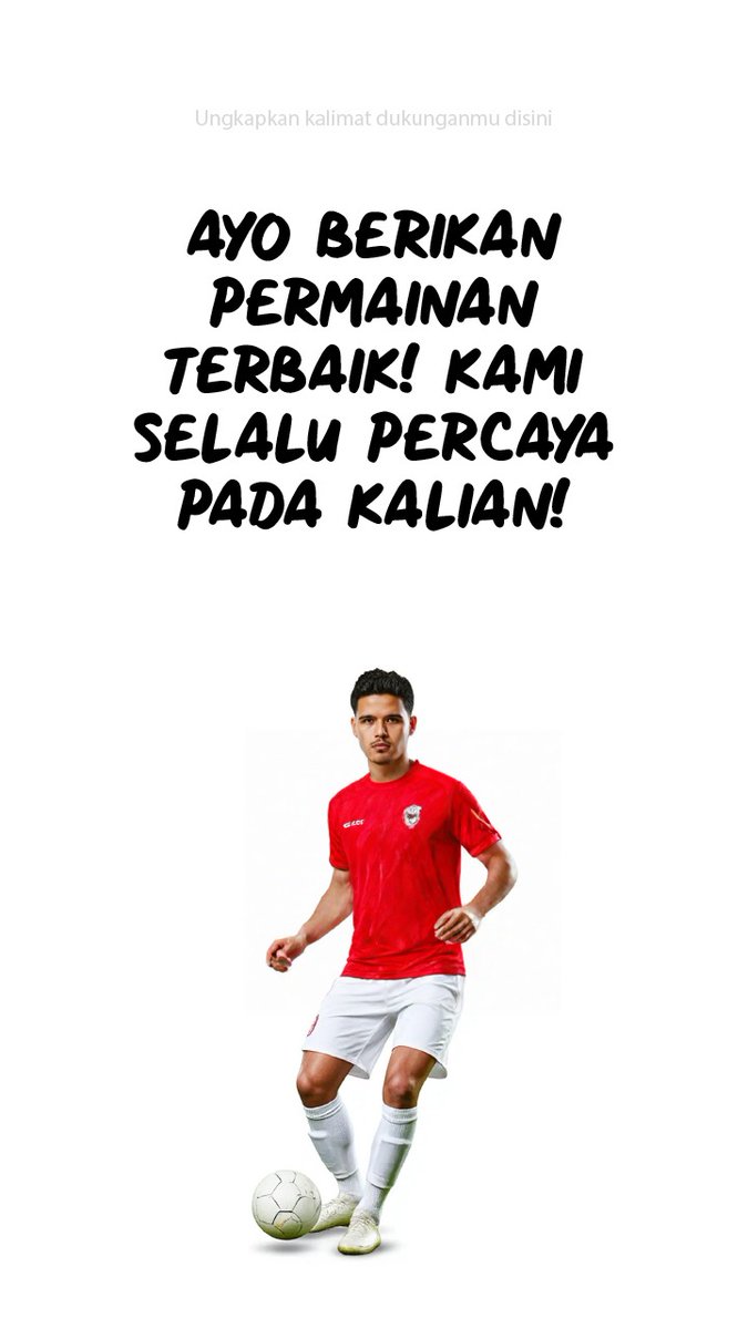 Kesalahan di lapangan bukan akhir dari segalanya, tapi awal dari pembelajaran.
 #TimnasDay 
Ungkapin Smangat Kita