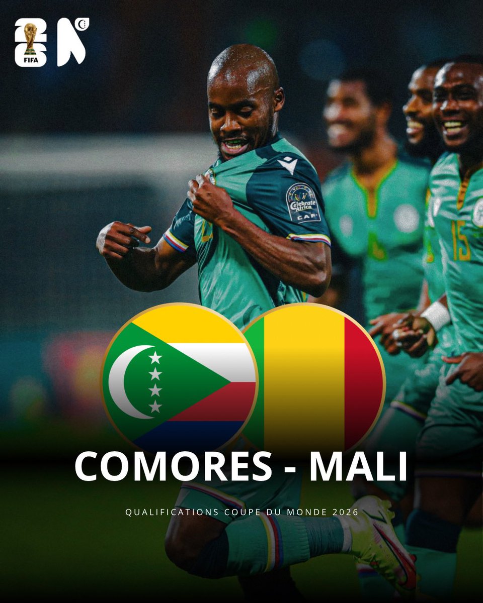 🇰🇲Comores vs Mali 🇲🇱 c’est aujourd’hui ⚔️