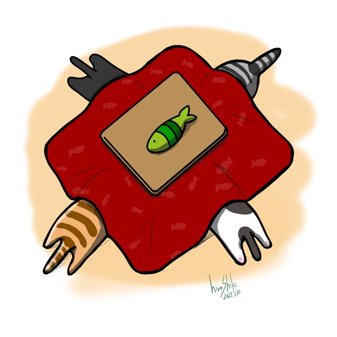 ヒソヒソ話#イラスト#猫 