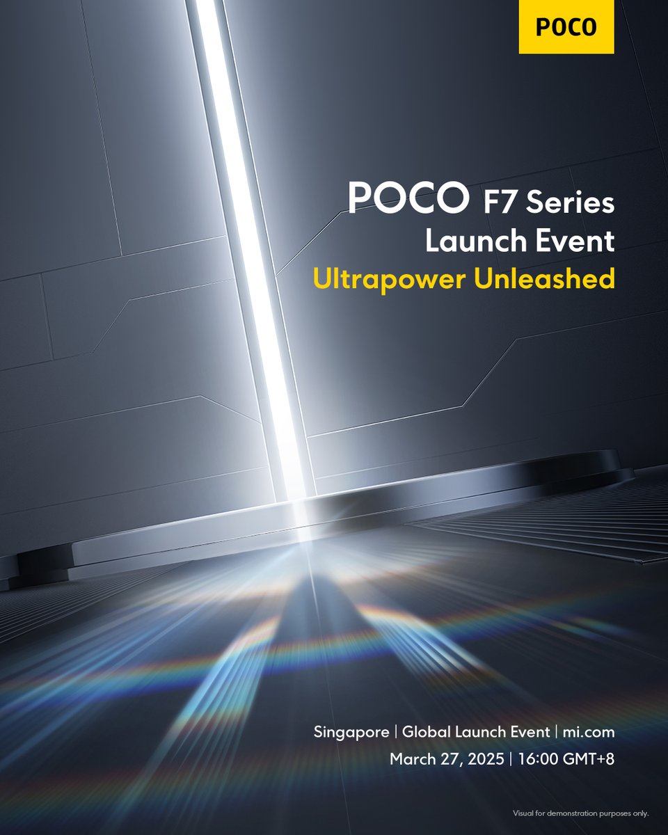 prathapgtech's tweet image. #POCOF7Series launching on March 27th

#POCOF7SeriesLaunch #UltrapowerUnleashed #POCOinSingapore
