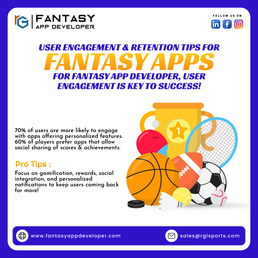 FantasyAppDev's tweet image. "Maximize User Engagement with Your Fantasy Sports App
Ready to create an app that users can’t stop using? Let’s get started with Fantasy App Developer!"
📞 91-982-868-6605
✉️ sales@rgisports.com
🌐 fantasyappdeveloper.com
#UserEngagement #FantasyAppDevelopment #AppRetention