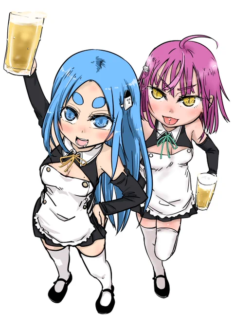 【skeb】まおこちゃんとしおこちゃん依頼内容『キャラデザが本当に好きすぎます。もっとグッズ欲しいです買わせてください』【skeb大募集】・亀戸組やてーきゅうの漫画やイラスト・あなたの日常をかわいい女の子化して漫画にします 