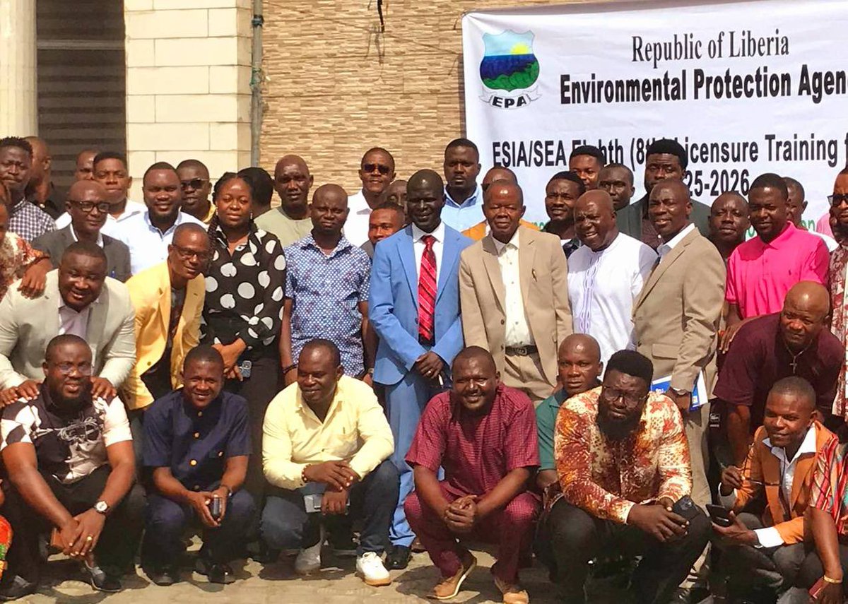 <a href="/EpaLiberia/">EPA-Liberia</a> has commenced its 8th #ESIALicensureTraining, bringing together environmental evaluators, professionals from government ministries, agencies, commissions, and representatives of non-governmental organizations.

epa.gov.lr/epa-conducts-8…