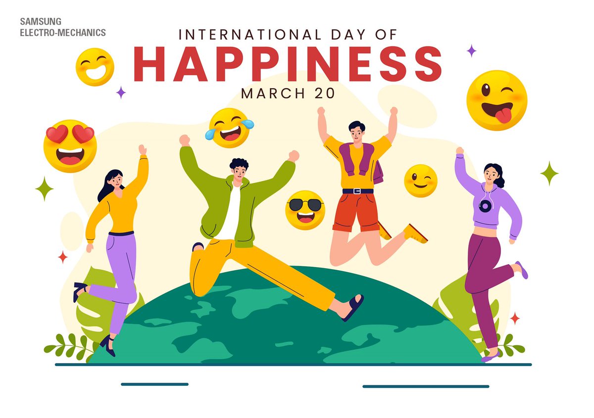 March 20th is the International Day of Happiness,
On this International Day of Happiness, Samsung Electro-Mechanics hopes you to be happy.