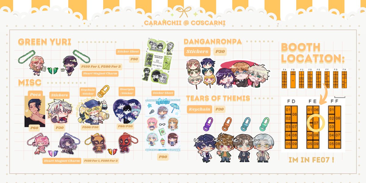 [RTs Appreciated 💞]
My catalogue for Coscarni @ SMX this March 22–23 (this weekend!!) Come say hi guyss o(*￣▽￣*)o

⭐hoyo, IDV, alnst, enstars, tgswiiwagaa, vocaloid + more

💌DM for reservations

#CosplayCarnival2025 #FanFairAtCosplayCarnival2025