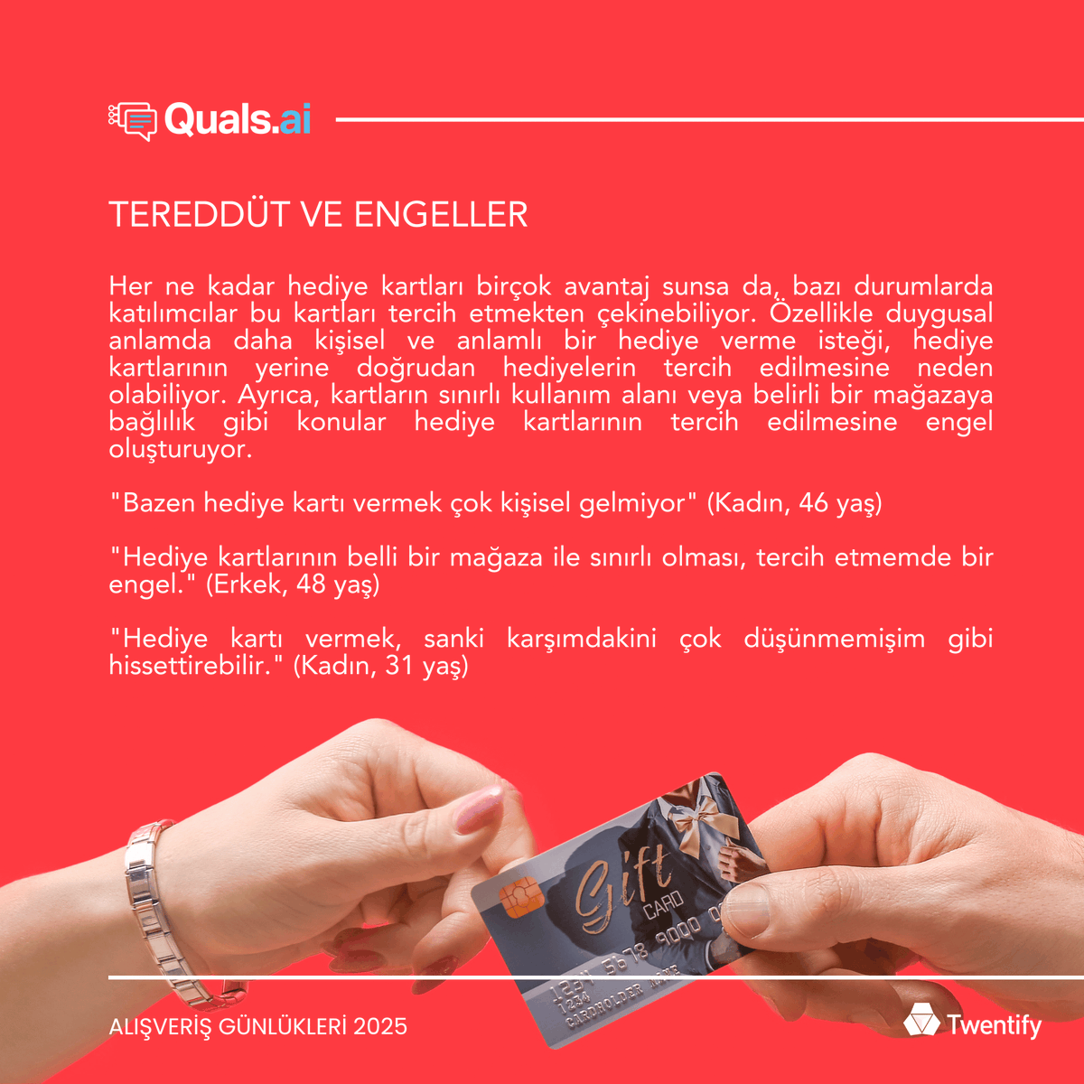 Hediye kartları seçim özgürlüğü sunarken, deneyim kartları unutulmaz anılar yaratıyor. Peki, tüketiciler hangisini daha anlamlı buluyor? Alışveriş Günlükleri 2025’in yeni bölümünde keşfedin! 👇
bit.ly/4iDLObL