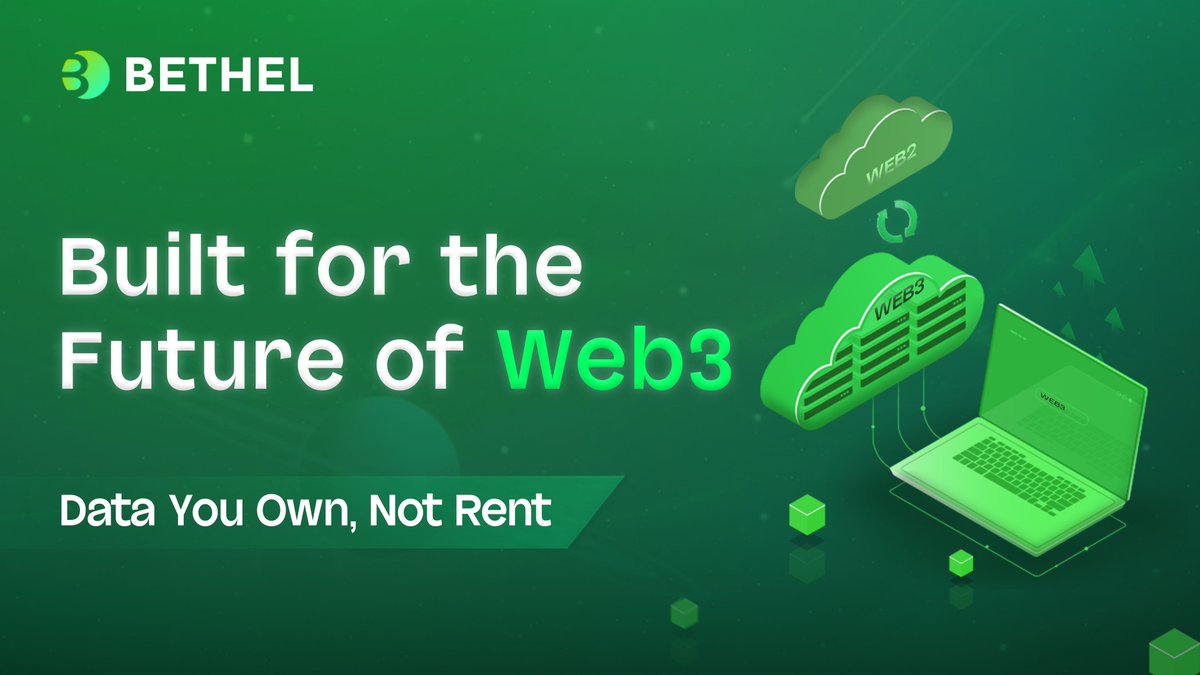 BethelPlatform's tweet photo. Your data shouldn’t be controlled by corporations. Bethel gives you true ownership with Web3 storage. 😎
👉 https://t.co/qI7Ucb1hQY
#Bethel #Bethelnet #ZKP #DataSecurity https://t.co/i3NA5TKnwQ