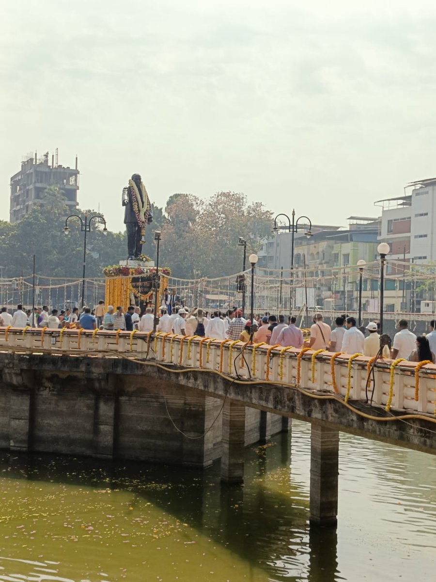 AnubhutiTrust's tweet photo. Hundreds of people today at #Chavdartale . We are also with them on anniversary of the historic #ChavdartaleSatyagraha , paying our respects to the great leader #DrBabasahebAmbedkar

Among the greatest for its impact on intellectual awakening for #Access #CivicRights and #Dignity https://t.co/xwXQSwsSQ9