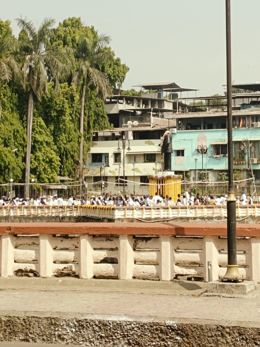 AnubhutiTrust's tweet photo. Hundreds of people today at #Chavdartale . We are also with them on anniversary of the historic #ChavdartaleSatyagraha , paying our respects to the great leader #DrBabasahebAmbedkar

Among the greatest for its impact on intellectual awakening for #Access #CivicRights and #Dignity https://t.co/xwXQSwsSQ9