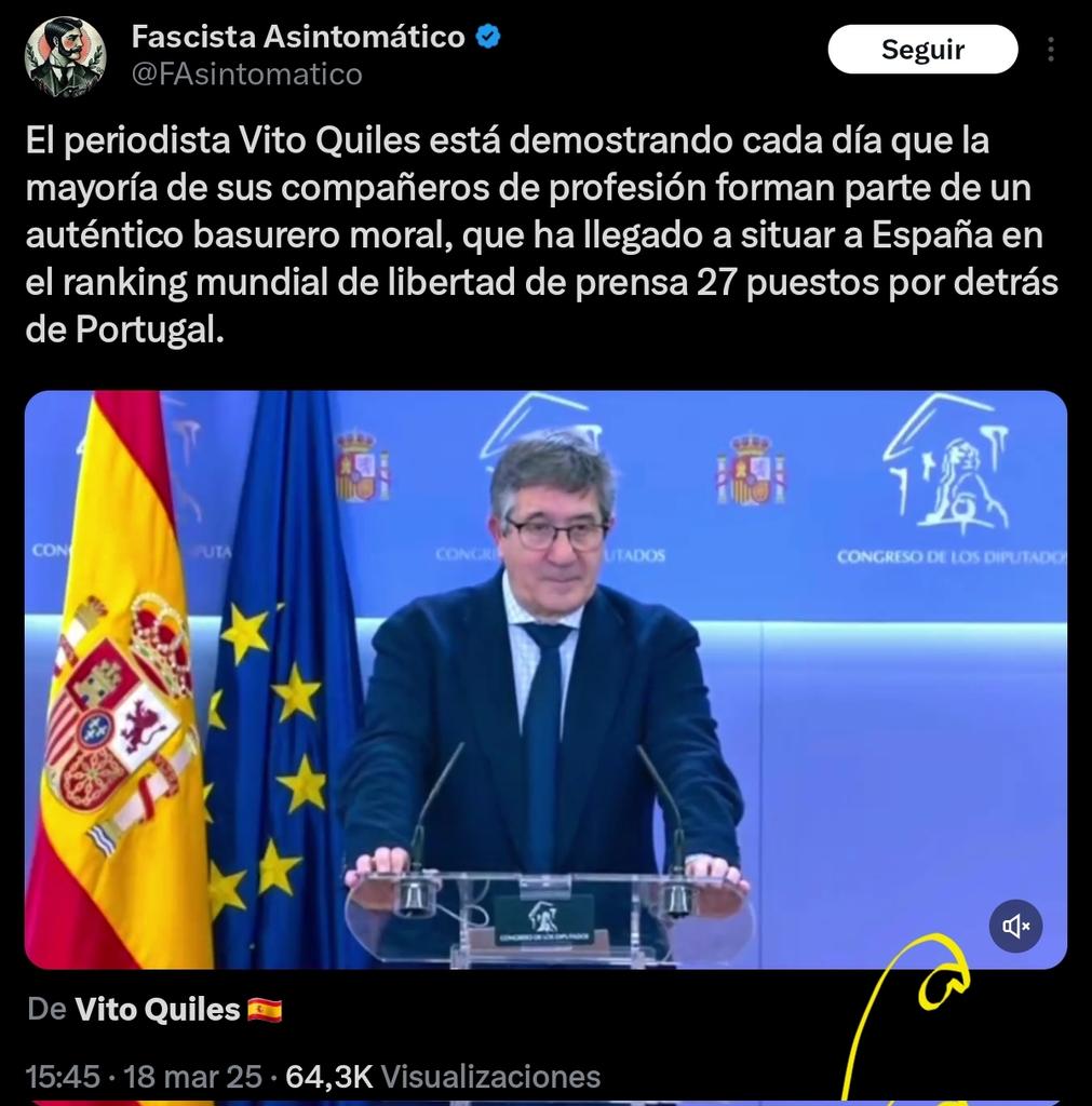 JASP_43's tweet photo. 😼#hl60👑🇪🇦;  ● #Migallinas ● [53.56]
🌺 
- #FalazPSPC🥀👺, #Anti👑🇪🇦: #Falacia, Trilerismo, #Pesebrería
- Falabaratos
- Mamporreros
- Tloneros
- Dmagogos
- Vividores
- Brradores
- JALEANTES
- etc, etc..
🦧
📺,#Falabaratos ▶️ https://t.co/DE8Nh7WB1o ⏪️
🐦
#Pobre👑🇪🇦!
🦬5320. https://t.co/JXtGKQBkKv