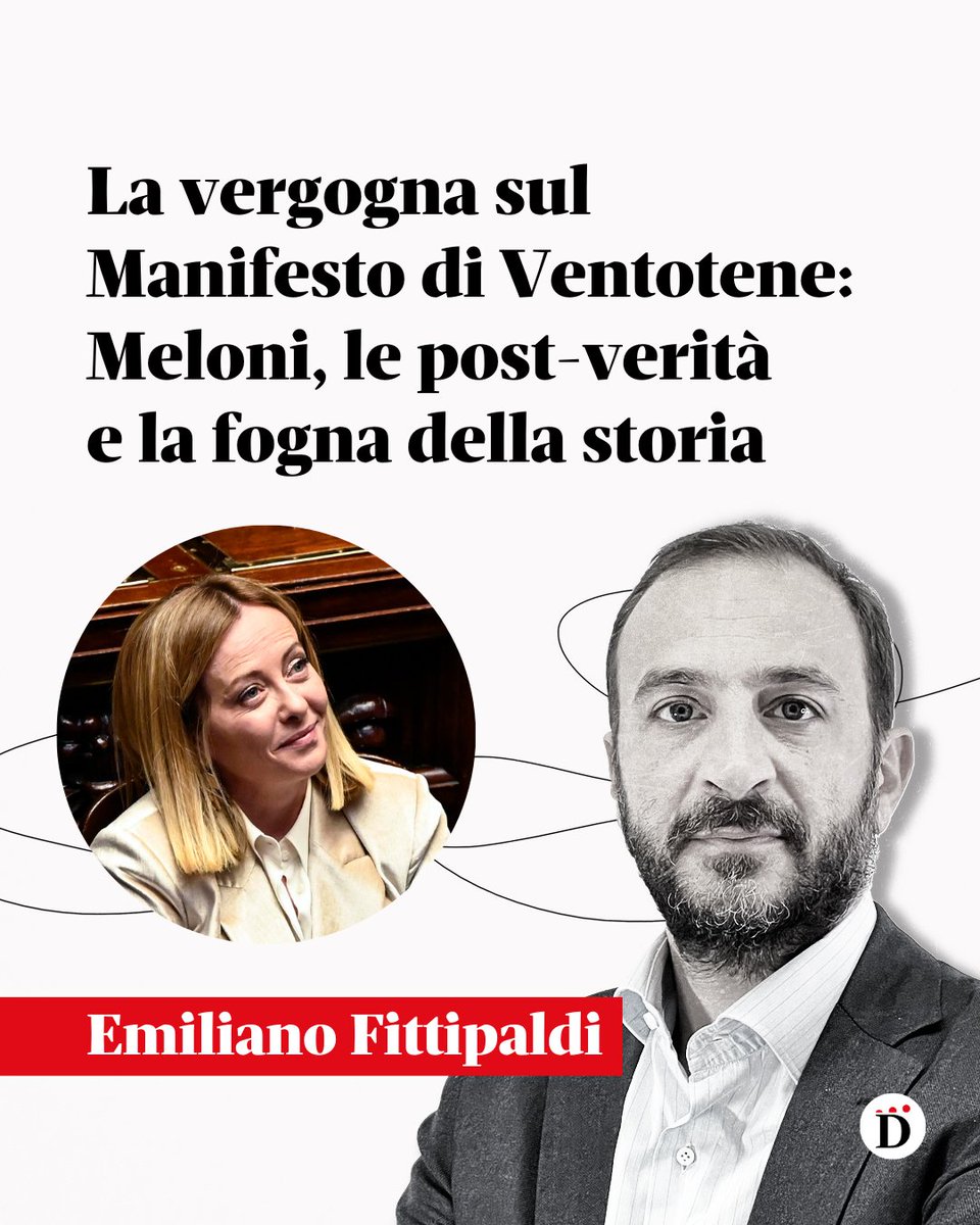 Ancora una volta la premier si è fatta trascinare dal richiamo della foresta della cultura fascista e, nell’ora più buia dell’Europa, davanti al parlamento e al governo non ha avuto alternativa migliore che brutalizzare il Manifesto di Spinelli e Rossi
editorialedomani.it/idee/commenti/…