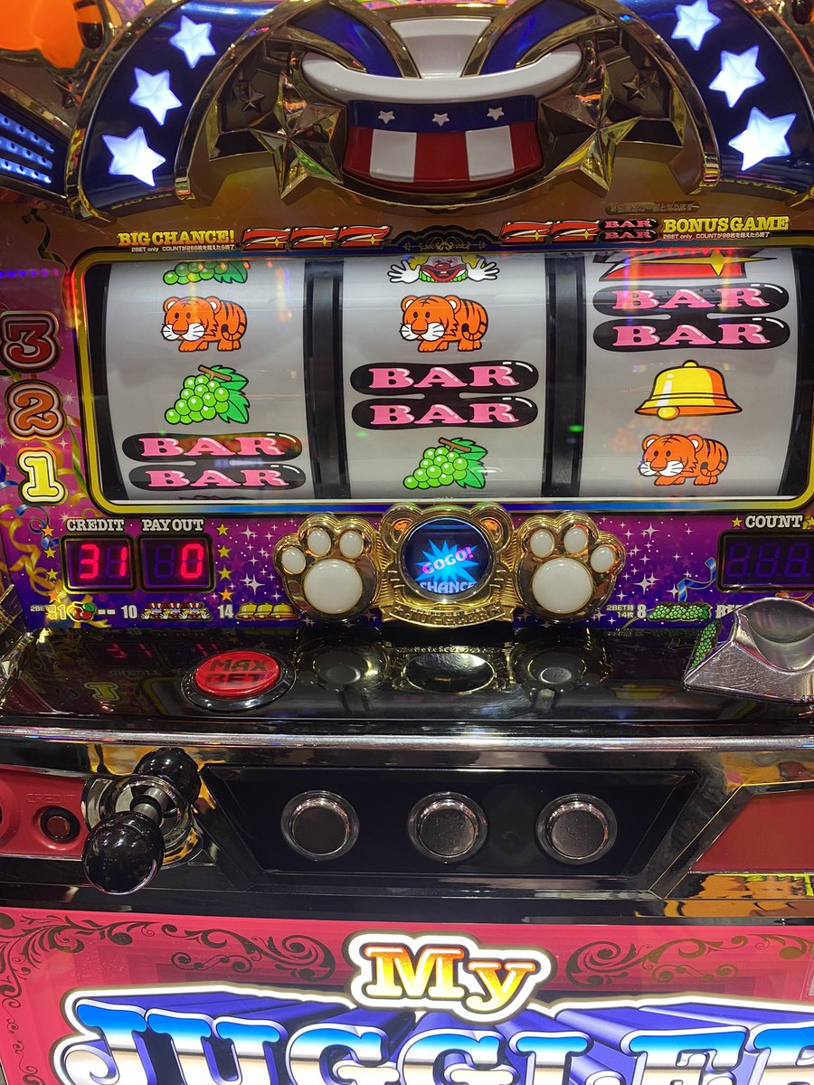 lemon5_5's tweet photo. ちょっとマイジャグ打ったら、BAR揃った🥰 https://t.co/CFr1TtE45B