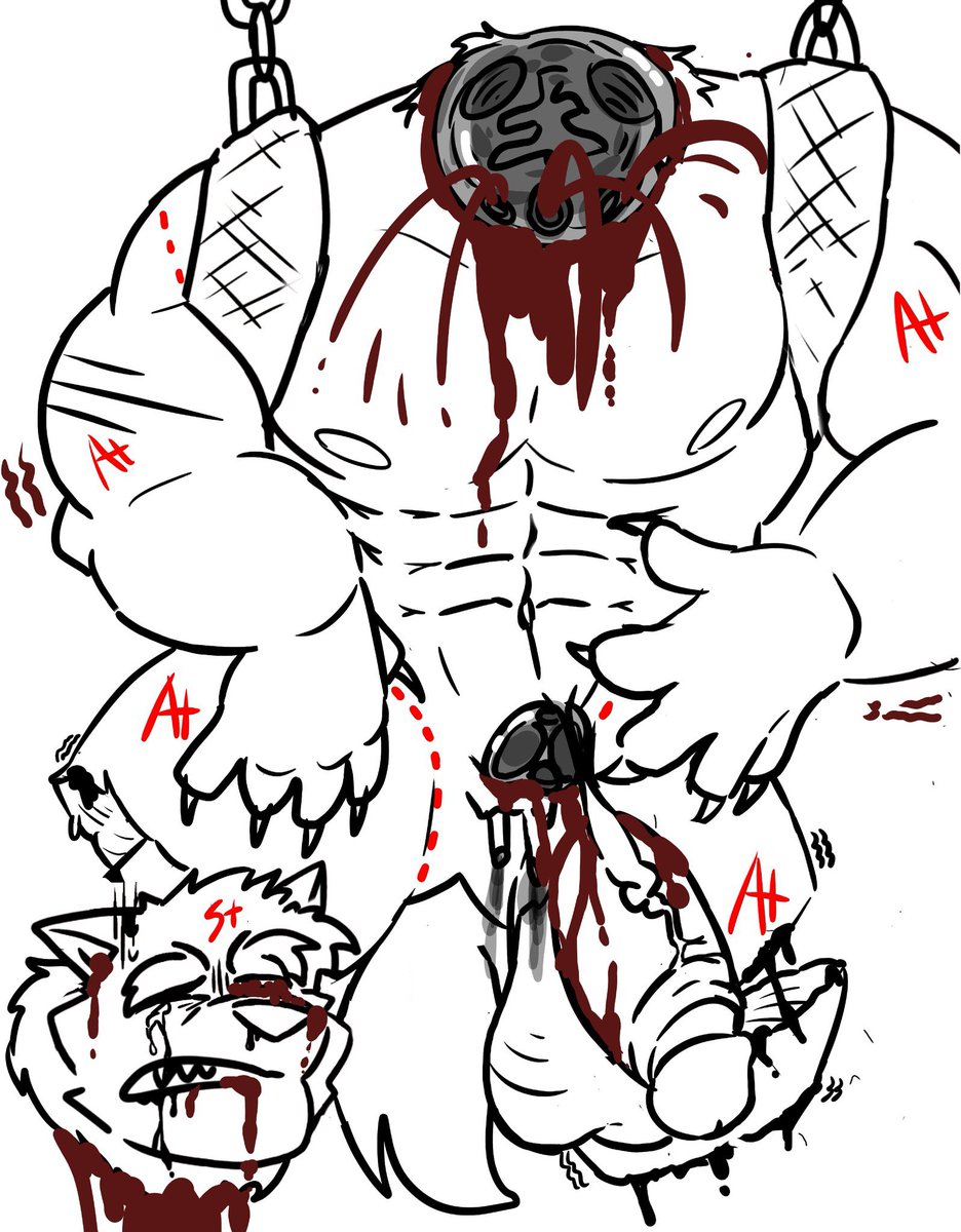 I betray my close muscular friend😋..
#r18g #gore