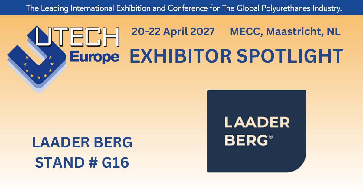 Welcome Laader Berg as exhibitors at UTECH Europe 2027 at MECC, Maastricht, 20-22 April 2027. Its Maxfoam™ and Multimax™ ranges meet all your foam production needs, delivering high quality and yield, with low running costs. loom.ly/x07B1Jw #UTECHEurope