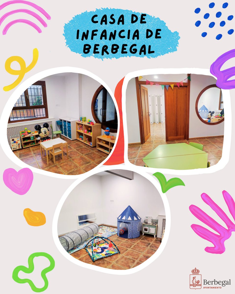 villadeberbegal's tweet photo. ¡Gran noticia para #Berbegal! Después de mucho esfuerzo y dedicación, ayer se inauguró la #CasadeInfancia, un espacio creado para apoyar a las familias. Cinco niñas y niños de 0 a 3 años ya han comenzado a llenar este lugar de color, risas y nuevas experiencias. ¡Bienvenidos! https://t.co/pLB07oLm4L